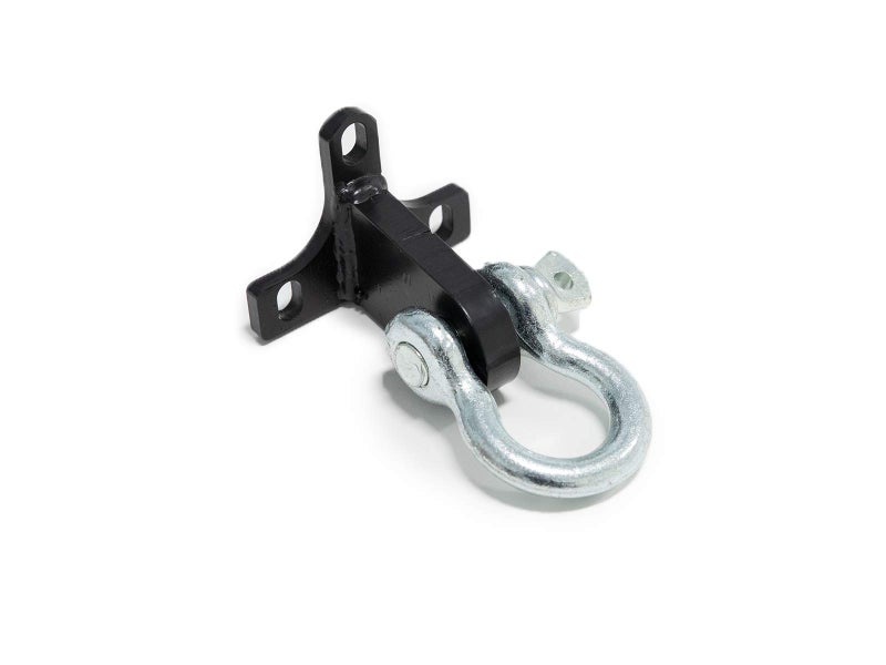 SuperATV Heavy Duty Front Hitch Plate/Front Tow Hook for 2019-2023 Polaris RZR XP 1000 / XP 4 1000 - Includes 1/2â€ Diameter Shackle - Image 1